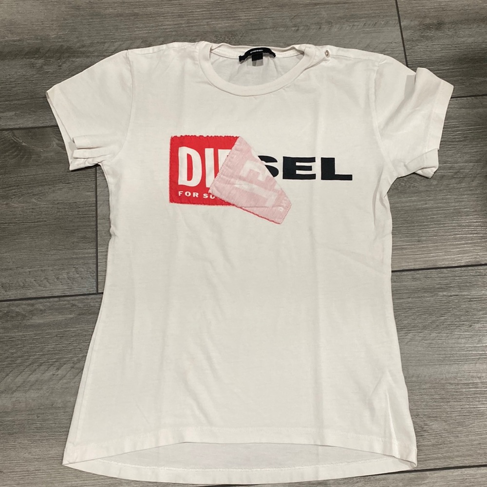 Diesel women white shirt with logo